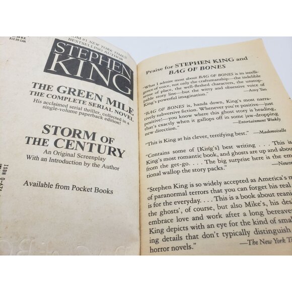 Stephen King Bag Of Bones Paperback Novel 1999 - Picture 3 of 11